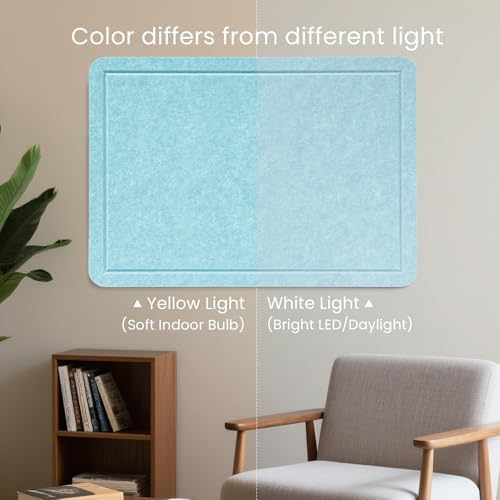 Felt Bulletin Board 24x18 inches, Decorative Pin Board for Home & Office