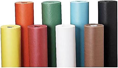 Pacon Rainbow Lightweight Duo-Finish Kraft Paper Roll, 3-Feet by 1000-Feet Brite Blue (63170)