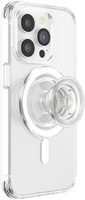PopSockets Phone Grip for MagSafe, Magnetic Holder- Clear | Removable, For Kindle / Android / iPhone, With Magnet, Clear, Translucent
