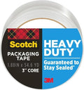 Scotch Heavy Duty Packing Tape, Clear | 1.88 in. x 54.6 yd. | For Shipping | 1 Roll, Pack of 12
