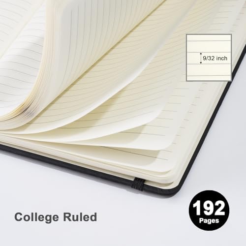 ViVin 12 Pack A5 Hardcover Lined Notebook,192 pg College Ruled 5.5x8.3