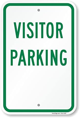 SmartSign "Visitor Parking" Sign | 12" x 18" Aluminum