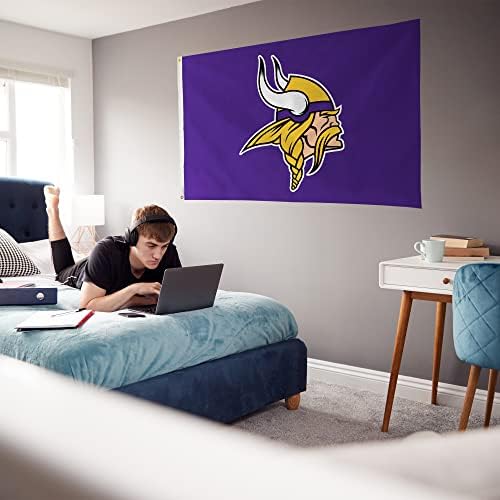 NFL Rico Industries Standard 3' x 5' Banner Flag Single Sided - Indoor or Outdoor - Home Décor