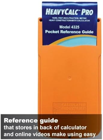 Calculated Industries 4325 HeavyCalc Pro Construction Math Calculator
