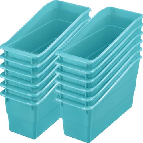 Really Good Stuff Durable Book & Binder Holders 12-Pack, Water