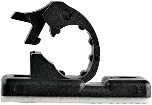 StarTech 100 Adhesive Cable Management Clips, Black, TAA, Sticky (CBMCC1)