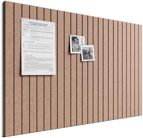 Bumusty 36"x 24" Large Felt Bulletin Board Tiles,Terracotta