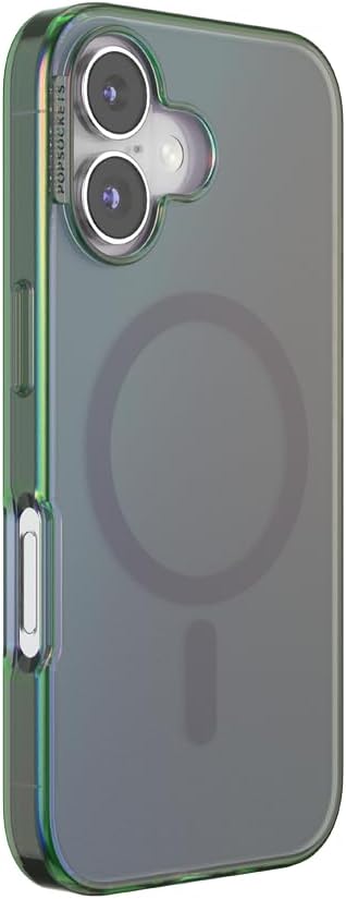 PopSockets iPhone 16 Phone Case with MagSafe- Nightshade | Magnetic, Wireless Charging, Camera & Drop Protection, Green, Teal, Turquoise, iPad, Removable, Popper