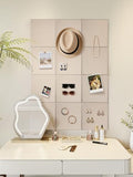 Thick Felt Pin Board Tiles 12 Pack, 11.8x11.8 Bulletin Board for Wall