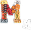 13.8" Acrylic Letter Charcuterie Tray,Fillable Alphabet Box (Letter M)