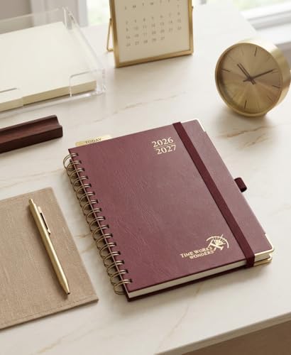 POPRUN 2026-2027 Weekly Planner 6.25" x 8.5" Weekly and Monthly Planner
