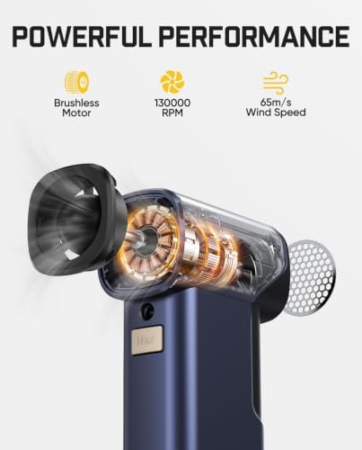 Fanttik B10 Pro Max Electric Air Duster with Powerbank Function (Navy Blue)