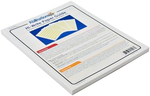 Abilitations 089661 Hi-Write Beginner Paper, Level 1, Pack of 100, Yellow/White