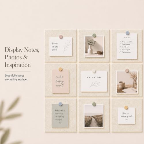 Felt Bulletin Board Tiles, Large Cork Board Alternative,24 x 36 in