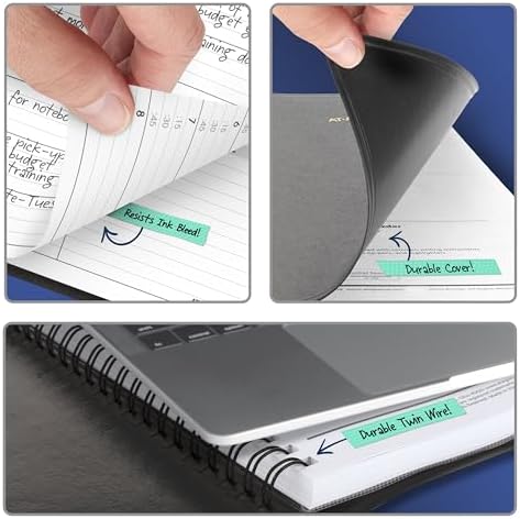 AT-A-GLANCE Planner 2026-2027 Weekly Academic 14-Month July-August, Quarter-Hourly Appointment Book, 8-1/4" x 11", Black (7095705)