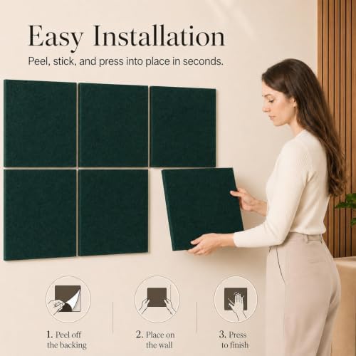 Felt Bulletin Board Tiles, Large Cork Board Alternative,24 x 36 in