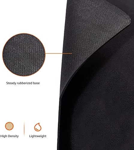 Amazon Basics Large Extended Computer Rectangular Mouse Pad, 16.7 x 35.7 inch, Black