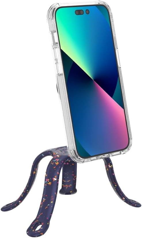PopSockets Flexible Phone Mount & Stand- Navy Confetti | Flex Mount & Tripod, Content Creators, Hands-Free, Navy, Blue, Dark, Electronic Accessories, For iPad/Kindle/iPhone/Android