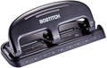 Bostitch Office EZ Squeeze 20 Sheet Standard 3 Hole Punch, Metal Construction, Silver/Black (HP20)
