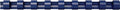 Fellowes 52392, Plastic Combs - Round Back, 3/4", 100 Pack, Navy