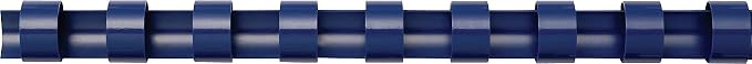 Fellowes 52392, Plastic Combs - Round Back, 3/4", 100 Pack, Navy