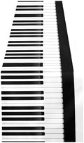 ALAZA Double-Sided Music Black and White Piano Keys Table Runner 18x72 Inches Long,Table Cloth Runner for Wedding Birthday Party Kitchen Dining Home Everyday Decor