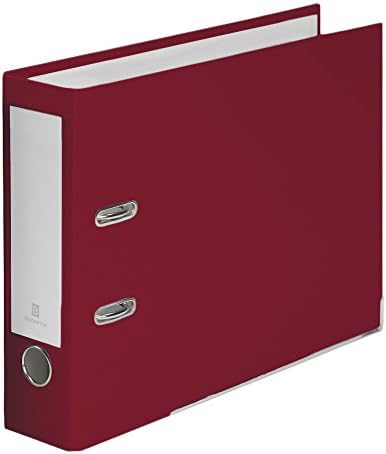 2-Ring Premium Binder for Top-Punched Paper - Brick Red, by Bindertek | Top-Opening, 3" Spine Width, 525 Sheet Capacity, 2.5" Lever Arch Mechanism, Linen-Textured Covers, Steel Reinforced Edges