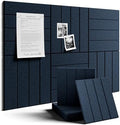 Fluxynara Felt Bulletin Board & Cork Board Alternative, Carbon Blue