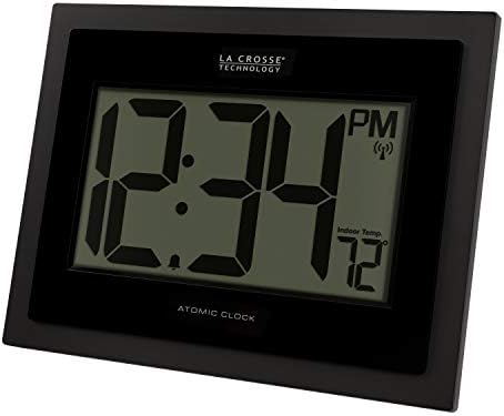 La Crosse Technology 513-54087-INT Atomic Digital Wall Clock with Indoor Temperature (Pack of 5)