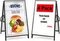 A Frame Sidewalk Sign 24x36 inches Sandwich Board Signs Outdoor Heavy Duty Double-Sided,including 2 Corrugated Boards 2 Anti-Glare for Business Indoor Outdoor (2PACK)