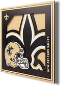 YouTheFan NFL New Orleans Saints 3D Logo Series Wall Art