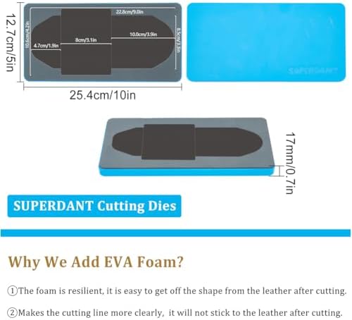 SUPERDANT Card Holder Cutting Dies for Leather DIY Craft