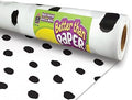 Teacher Created Resources Black Painted Dots on White Better Than Paper® Bulletin Board Roll (TCR77460)
