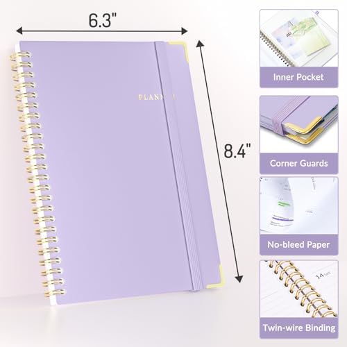 Forvencer Academic Planner 2026-2027, Weekly & Monthly Hardcover Planner A5
