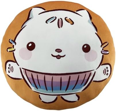 Northwest Gabby's Dollhouse Cakey Cat Cloud Pillow 12" – Plush Kids Stuffed Toy, Cute Cartoon Character, Soft Bedroom Decor, Gift for Girls & Boys