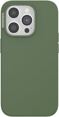 PopSockets iPhone 15 Pro Phone Case with MagSafe- Olive | Magnetic, Wireless Charging, Camera & Drop Protection, Green, Teal, Turquoise, iPad, Removable, Popper