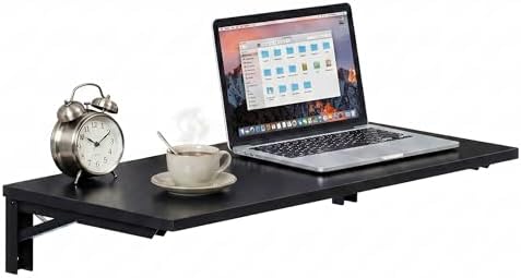 Need 36x20IN Wall Mounted Folding Table for Office Laundry Black