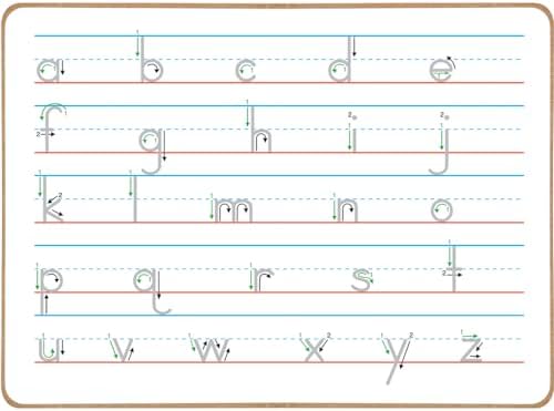 Really Good Stuff Trace 'N' Erase Letter Formation Boards, Set of 6