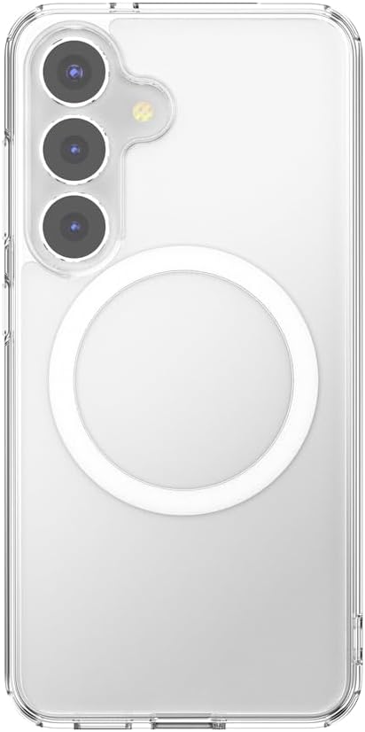 PopSockets Samsung Galaxy S25 Phone Case MagSafe- Clear | Compatible with MagSafe PopSockets, Drop Protection, Clear, Translucent, iPad, Removable, Popper