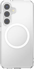PopSockets Samsung Galaxy S25 Phone Case MagSafe- Clear | Compatible with MagSafe PopSockets, Drop Protection, Clear, Translucent, iPad, Removable, Popper