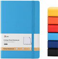 SUIN A5 Hardcover Lined Journal Notebook, 200 Pages, Light Blue, 1 Pack