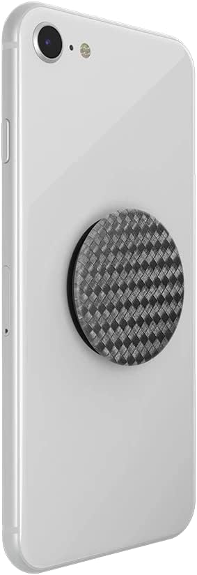 PopSockets Adhesive Phone Grip, Holder- Carbonite Weave | Secure Comfortable Hold, Anti-Drop, Kickstand, Black, Electronic Accessories, For iPad/Kindle/iPhone/Android