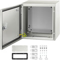 VEVOR NEMA Steel Enclosure, 12" x 12" x 8" NEMA 4X Steel Electrical Box,IP66 Waterproof & Dustproof,Outdoor/Indoor Electrical Junction Box,with Mounting Plate