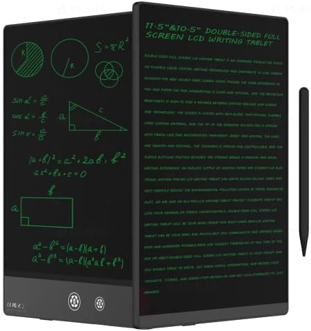 LCD Writing Tablet for Adults- 10.5″ LCD Writing Tablet,Double-Sided Full Screen,Digital Notepad for School,Office,Home,Erasable,Reusable