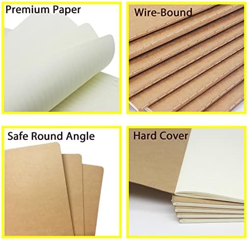 zmybcpack 12 Pack 8.5x11 inch Large Lined Notebook Journals Bulk
