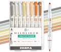Zebra Pen MILDLINER No Bleed Highlighter, Neutral Vintage, Dual Tip, 8-Pack