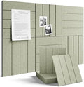 Fluxynara 36" x 24" Large Felt Bulletin Board, Sage