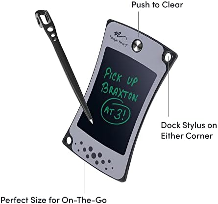 Boogie Board Jot Pocket Writing Tablet - Includes Small 4.5 inch LCD Writing Tablet, Instant Erase, Stylus Pen and Built-in Kickstand, Pink