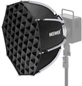 NEEWER Basics Octagonal Softbox Bowens Mount, 17.7" Quick Release Soft Box Lighting Set with Grid, Compatible with Aputure 150c Compatible with Godox SL60w, for FS300C FS150B HB80C CB200C Q6, NS62P