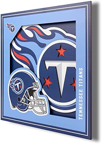 YouTheFan NFL Tennessee Titans 3D Logo Series Wall Art